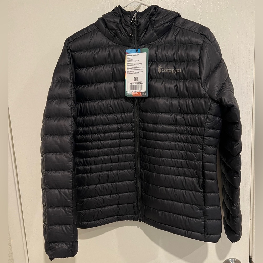NWT Cotopaxi Fuego Hooded Down Jacket Black Size Small